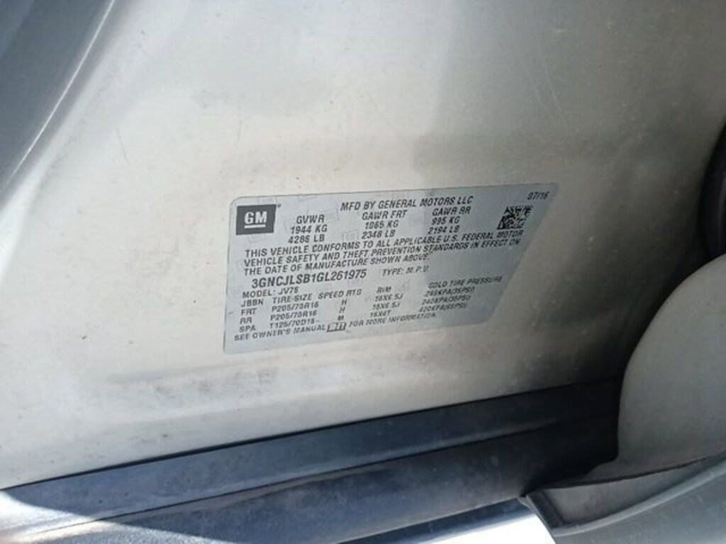 Used 2016 Chevrolet Trax LT SUV