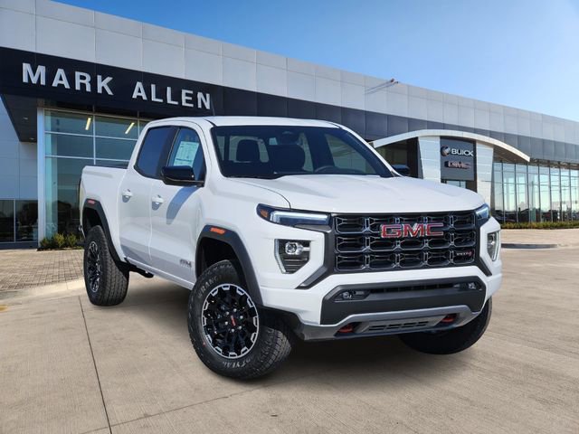 Summit White 2026 GMC Canyon AT4 Crew Cab 4WD Pickup Truck Four-Wheel Drive Automatic