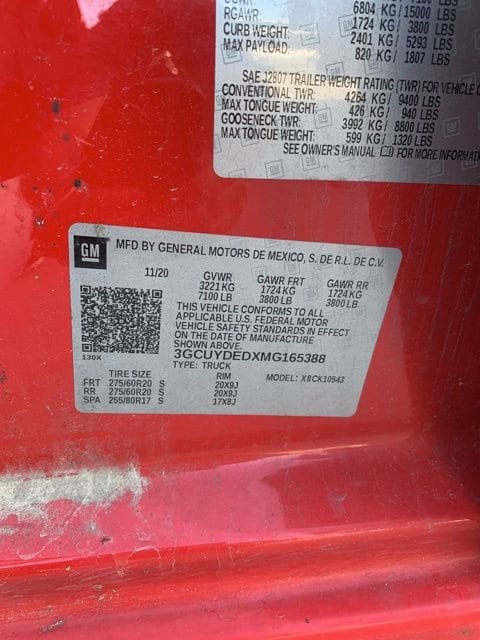 3GCUYDEDXMG165388