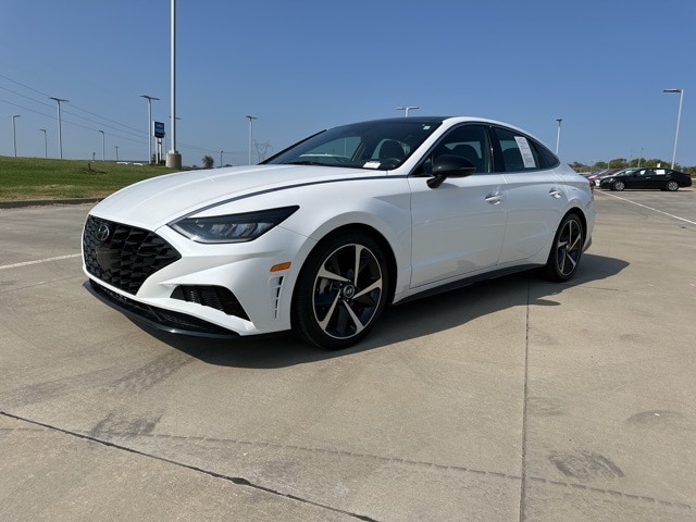 Used 2022 Hyundai Sonata SEL Plus with VIN 5NPEJ4J26NH138100 for sale in Glenpool, OK