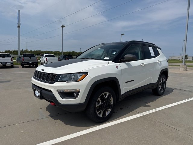 Used 2018 Jeep Compass Trailhawk with VIN 3C4NJDDBXJT345854 for sale in Glenpool, OK