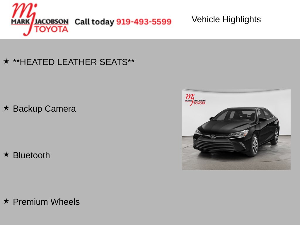 Used 2015 Toyota Camry XLE Sedan
