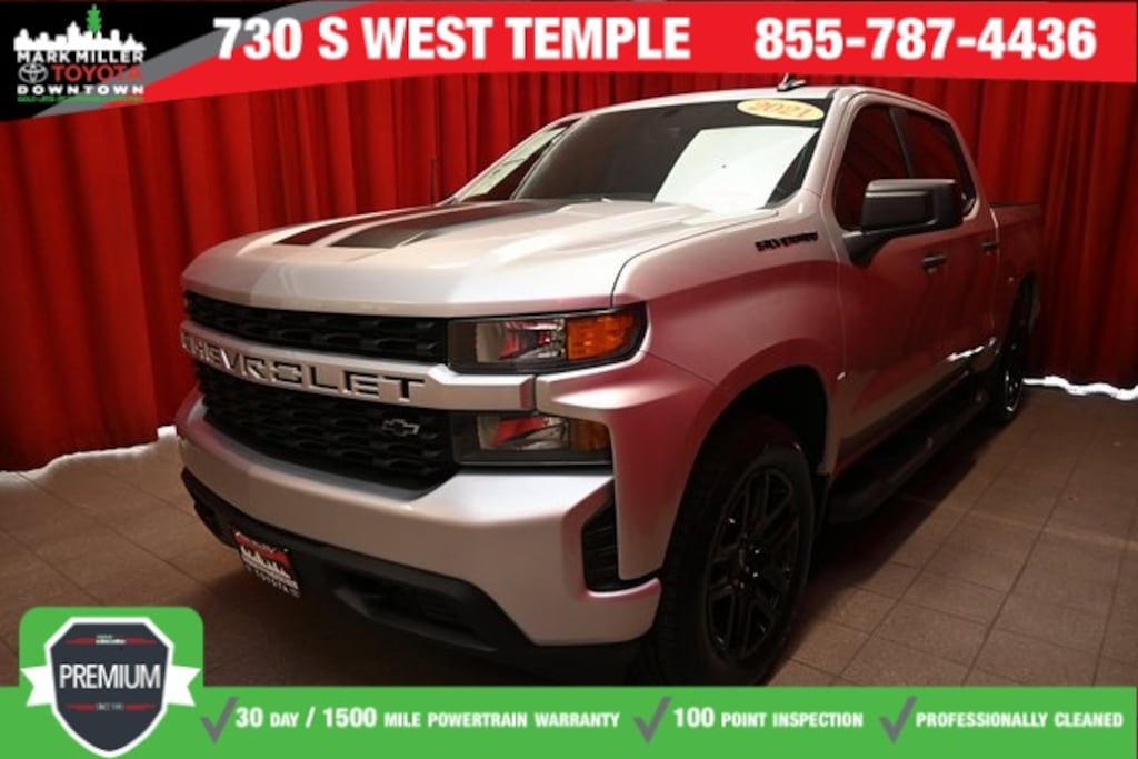 Used 2021 Chevrolet Silverado 1500 Custom Truck Crew Cab