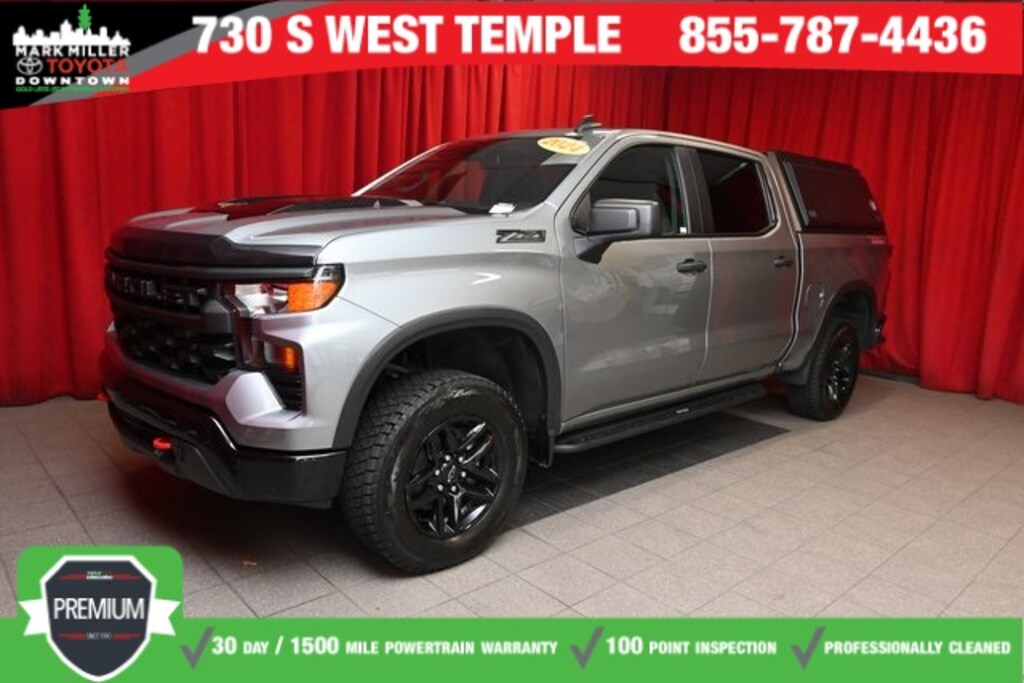 Used 2024 Chevrolet Silverado 1500 Custom Trail Boss Truck Crew Cab