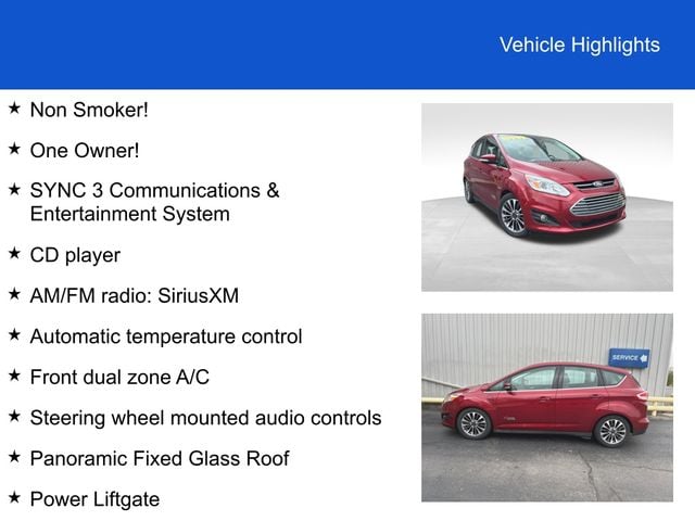 Used 2017 Ford C-Max TITANIUM with VIN 1FADP5FU2HL107734 for sale in Defiance, OH