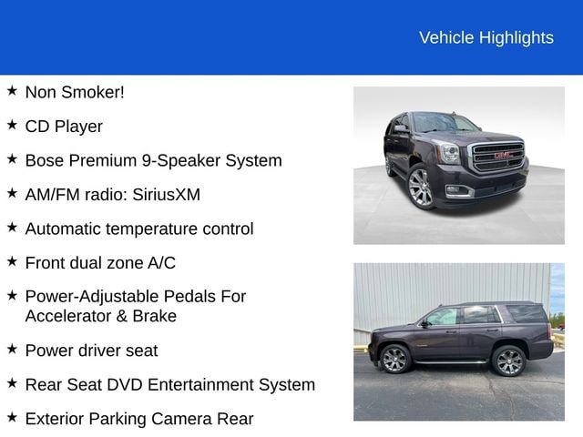 Used 2016 GMC Yukon SLE with VIN 1GKS2AKCXGR459949 for sale in Defiance, OH