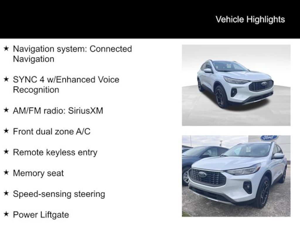 New 2026 Ford Escape Platinum SUV