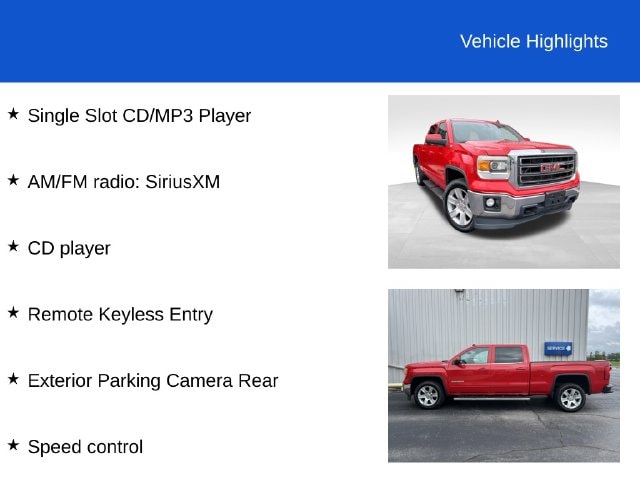 Used 2014 GMC Sierra 1500 SLE with VIN 3GTU2UEC8EG353532 for sale in Defiance, OH