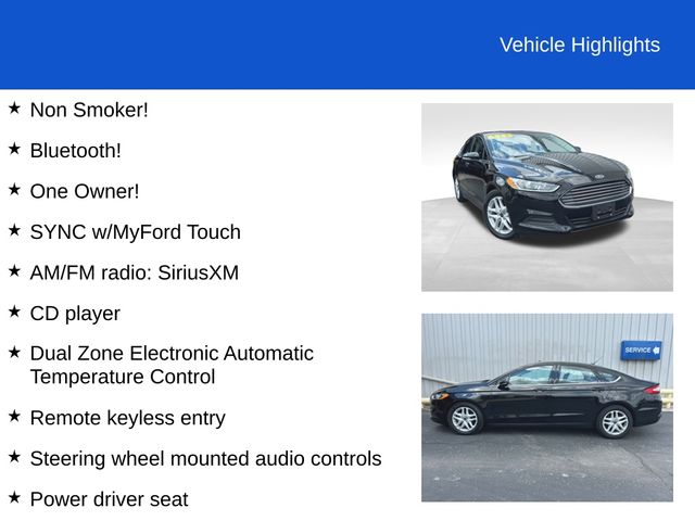 Used 2016 Ford Fusion SE with VIN 3FA6P0H78GR313918 for sale in Defiance, OH