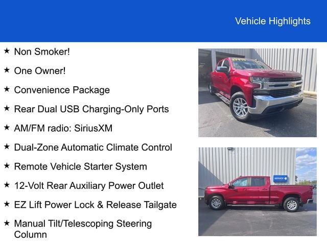 Used 2021 Chevrolet Silverado 1500 LT with VIN 3GCUYDED9MG177189 for sale in Defiance, OH