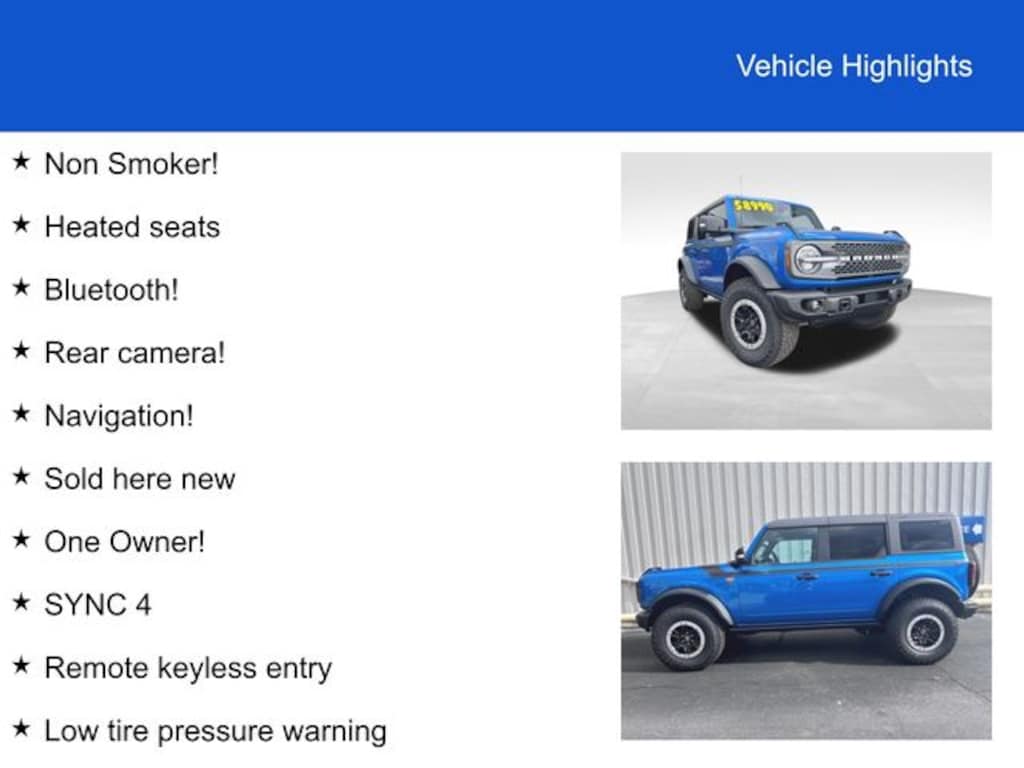 Used 2022 Ford Bronco Badlands SUV