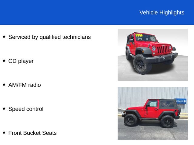 Used 2015 Jeep Wrangler Sport S with VIN 1C4AJWAG1FL739174 for sale in Defiance, OH
