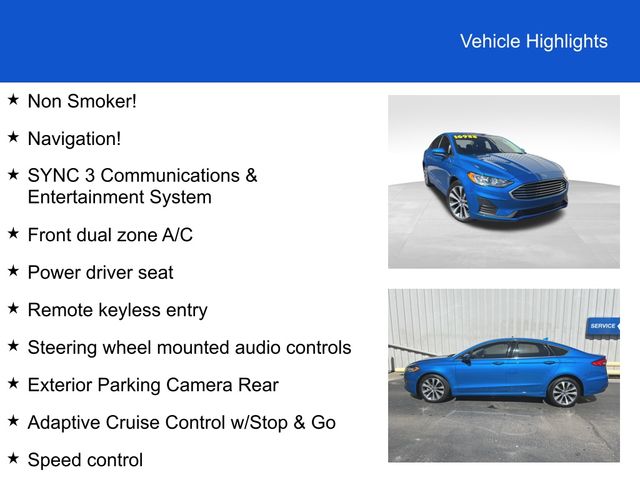 Used 2020 Ford Fusion SE with VIN 3FA6P0T91LR109643 for sale in Defiance, OH