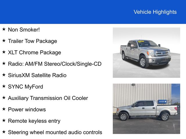 Used 2013 Ford F-150 XLT with VIN 1FTFW1ET0DFC63898 for sale in Defiance, OH
