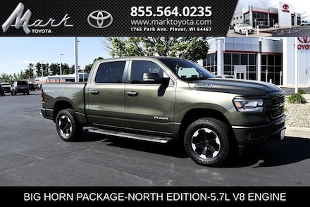 Used 2020 Ram 1500 Big Horn w/North Edition Package 4WD Crew Cab Truck for Sale in Plover, WI
