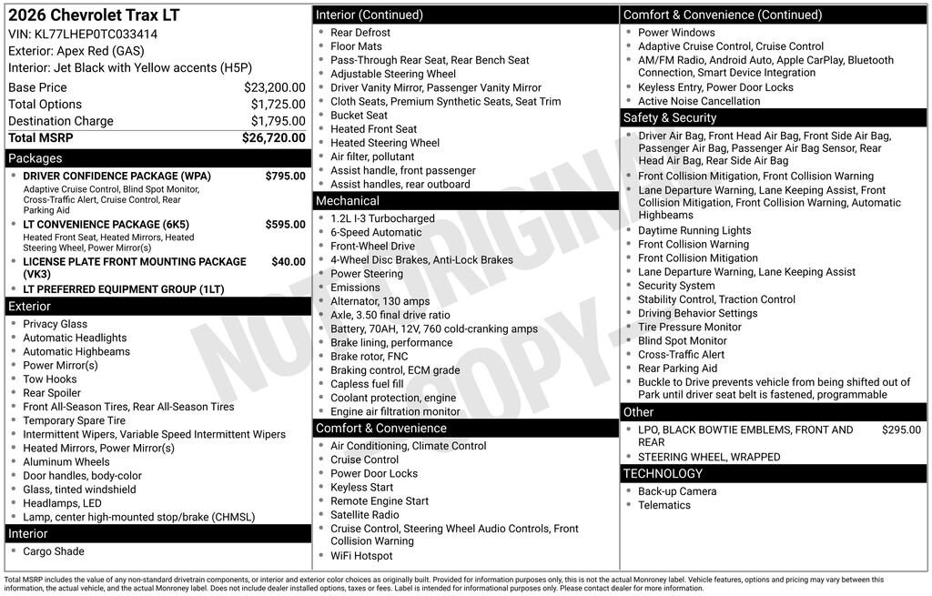 2026 Chevrolet Trax LT - Photo 25