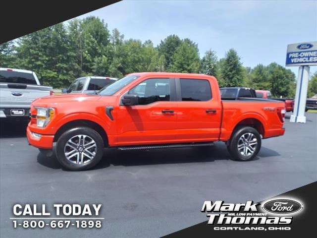 Used 2022 Ford F-150 XL with VIN 1FTEW1EP1NKD35764 for sale in Cortland, OH