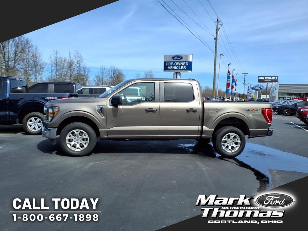 Used 2023 Ford F-150 XLT with VIN 1FTFW1E83PFA92404 for sale in Cortland, OH
