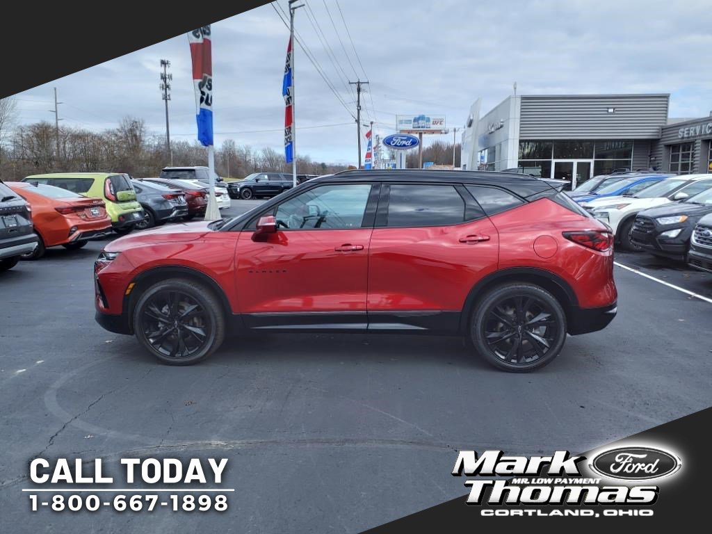 Used 2022 Chevrolet Blazer RS with VIN 3GNKBERS3NS185706 for sale in Cortland, OH