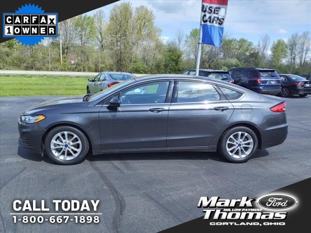 Used 2020 Ford Fusion SE with VIN 3FA6P0HD5LR253757 for sale in Cortland, OH