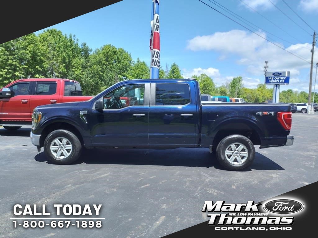 Used 2023 Ford F-150 XLT with VIN 1FTFW1E55PFA35742 for sale in Cortland, OH