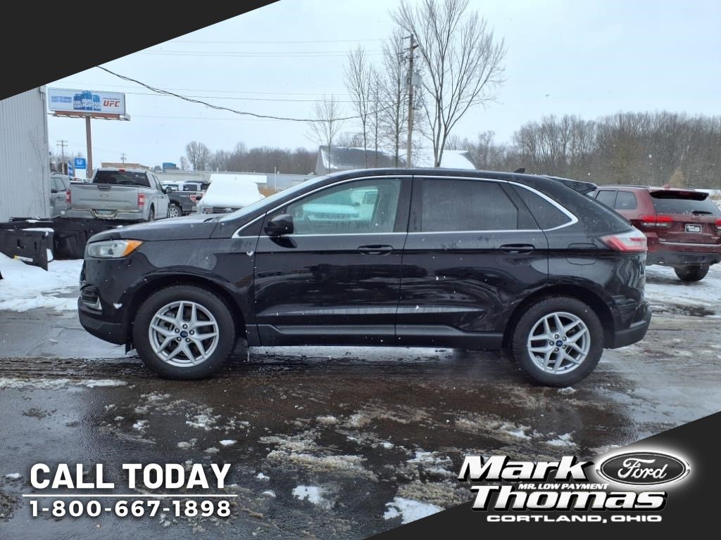 Used 2021 Ford Edge SEL with VIN 2FMPK3J9XMBA23437 for sale in Cortland, OH
