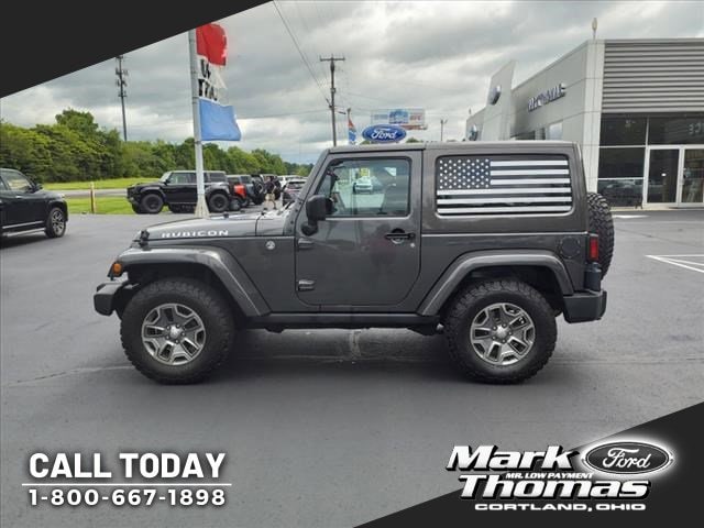 Used 2017 Jeep Wrangler Rubicon with VIN 1C4BJWCG0HL680087 for sale in Cortland, OH