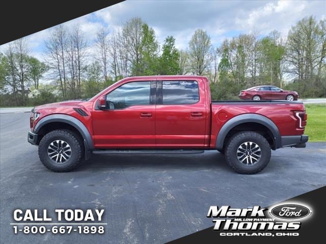 Used 2019 Ford F-150 Raptor with VIN 1FTFW1RG0KFC05090 for sale in Cortland, OH