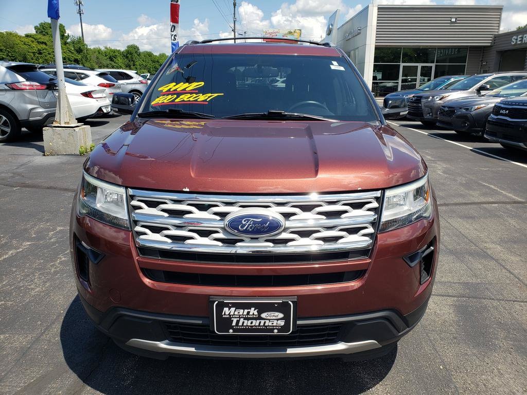 Used 2018 Ford Explorer XLT with VIN 1FM5K8DH0JGC19852 for sale in Cortland, OH
