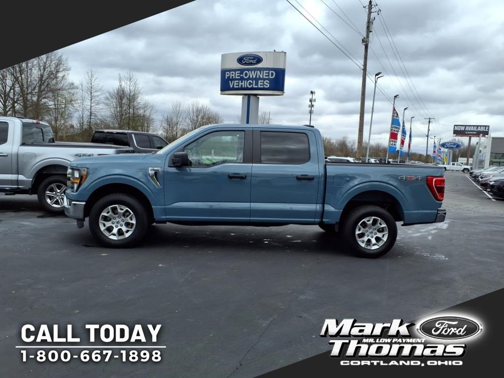 Used 2023 Ford F-150 XLT with VIN 1FTFW1E54PKF00938 for sale in Cortland, OH