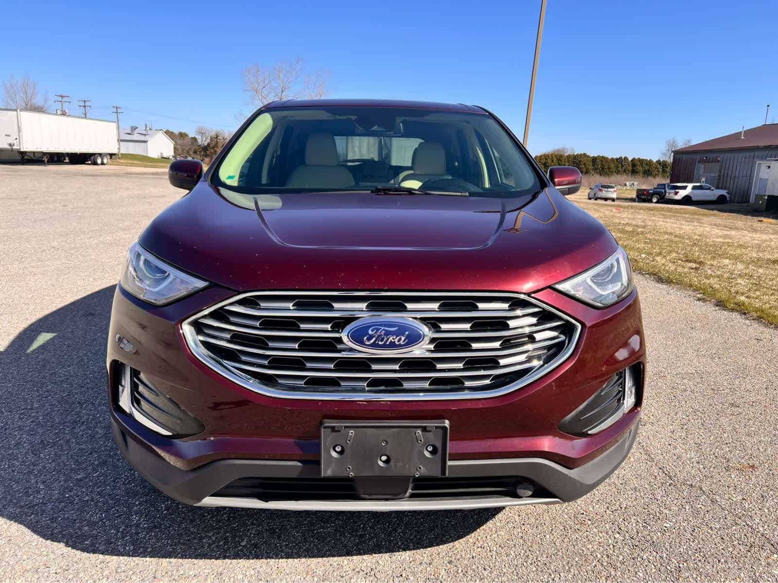 Used 2021 Ford Edge SEL with VIN 2FMPK4J97MBA41027 for sale in Marlette, MI