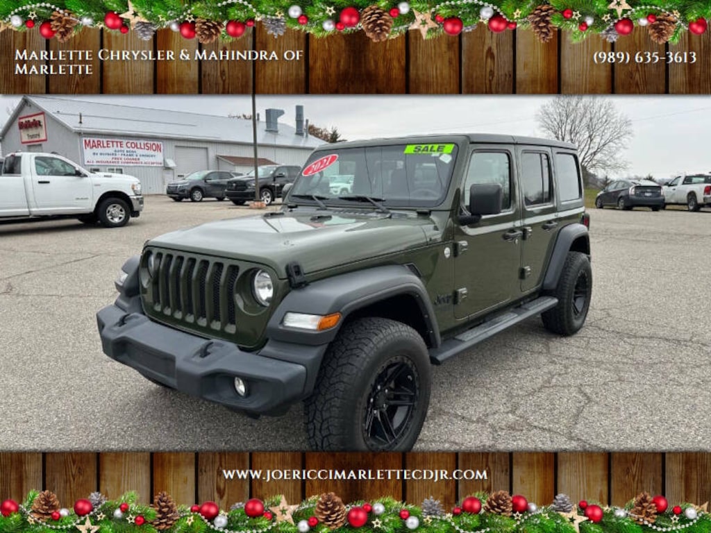 Used 2021 Jeep Wrangler Unlimited Sport 4x4 4dr SUV SUV