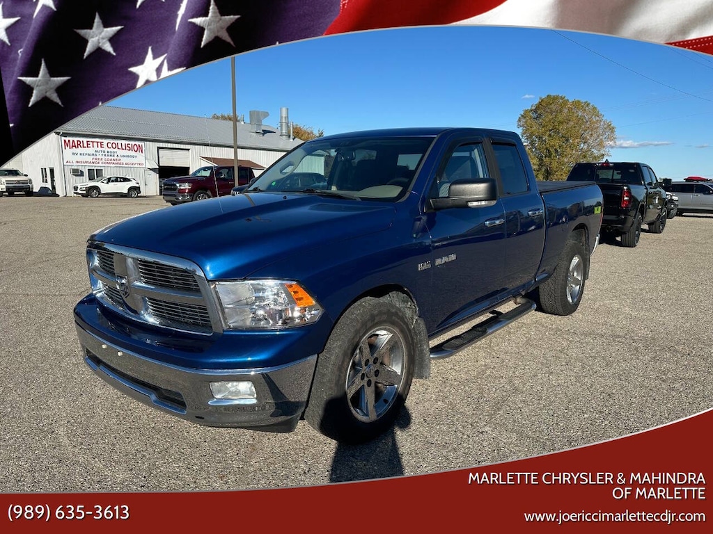 Used 2010 Dodge Ram 1500 SLT 4x4 4dr Quad Cab 6.3 ft. SB Pickup Pickup Truck