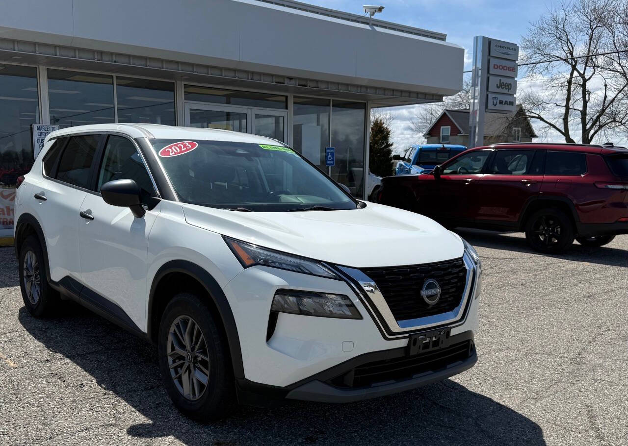 Used 2023 Nissan Rogue S with VIN 5N1BT3AB8PC830442 for sale in Marlette, MI