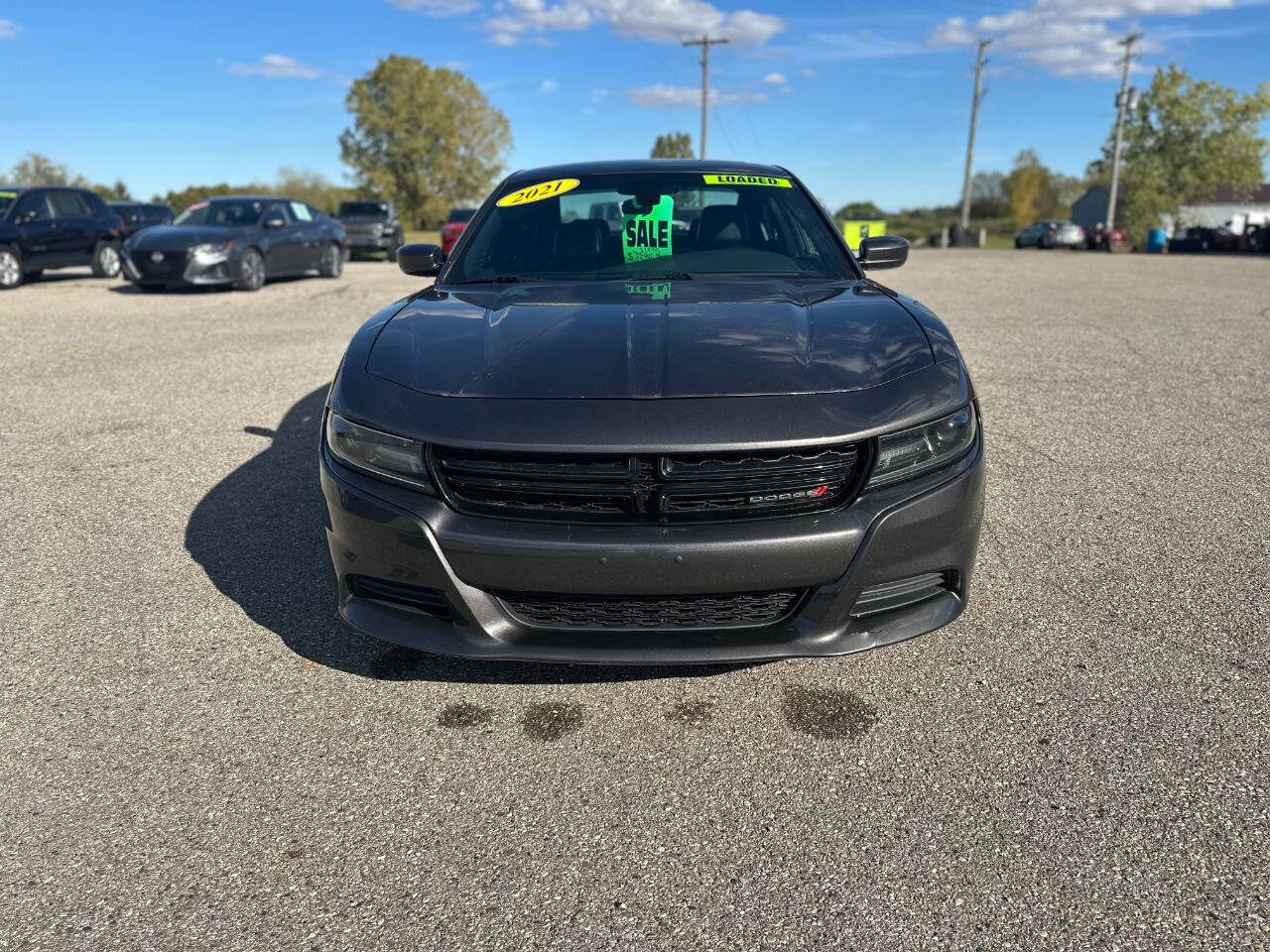 Used 2021 Dodge Charger SXT with VIN 2C3CDXBG0MH518121 for sale in Marlette, MI