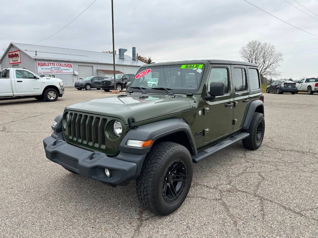 Used 2021 Jeep Wrangler Unlimited Sport 4x4 4dr SUV SUV