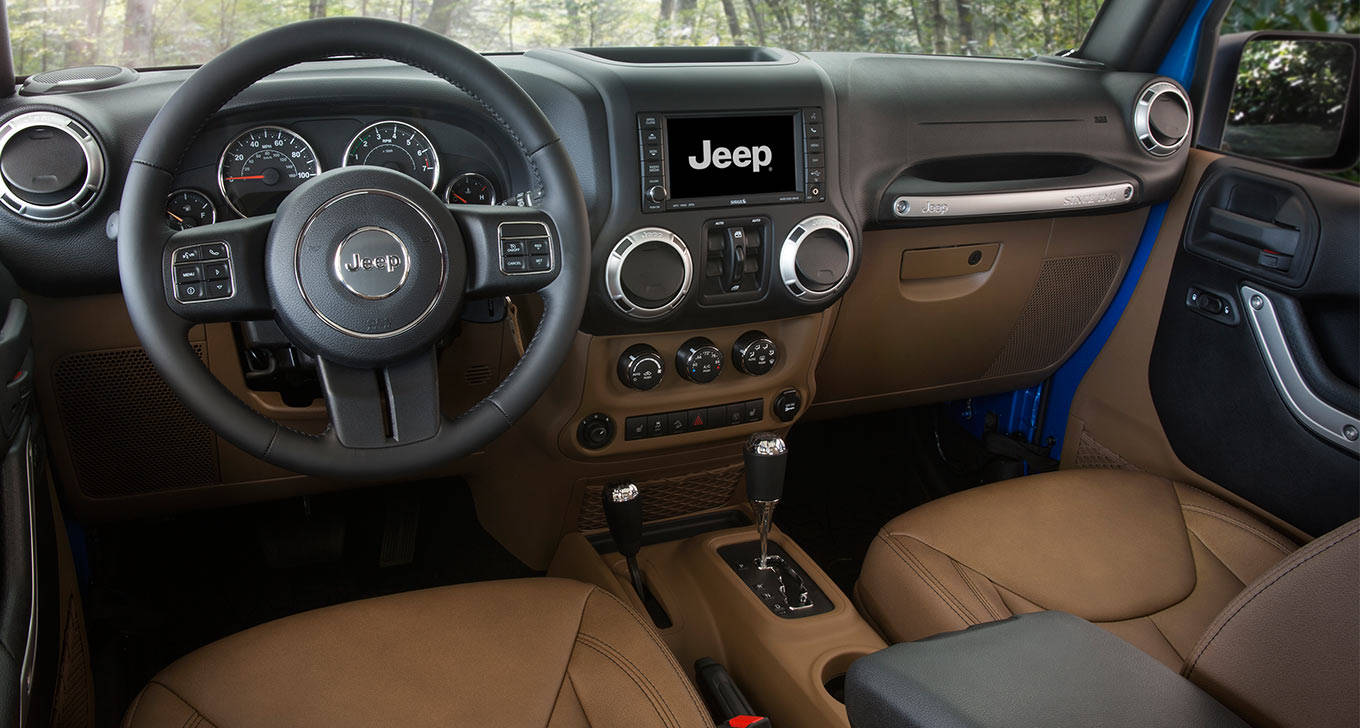 2016 Jeep Wrangler Unlimited Sahara Leather Interior