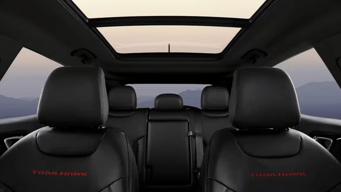 Interior shot of the Jeep Compass