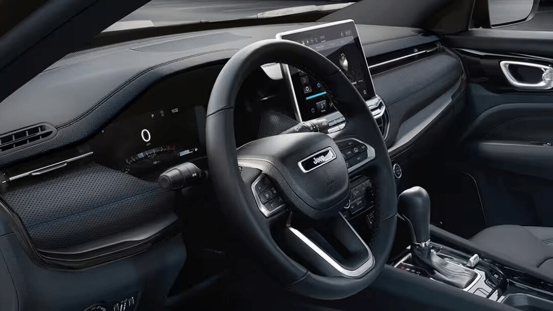 Interior shot of the Jeep Compass