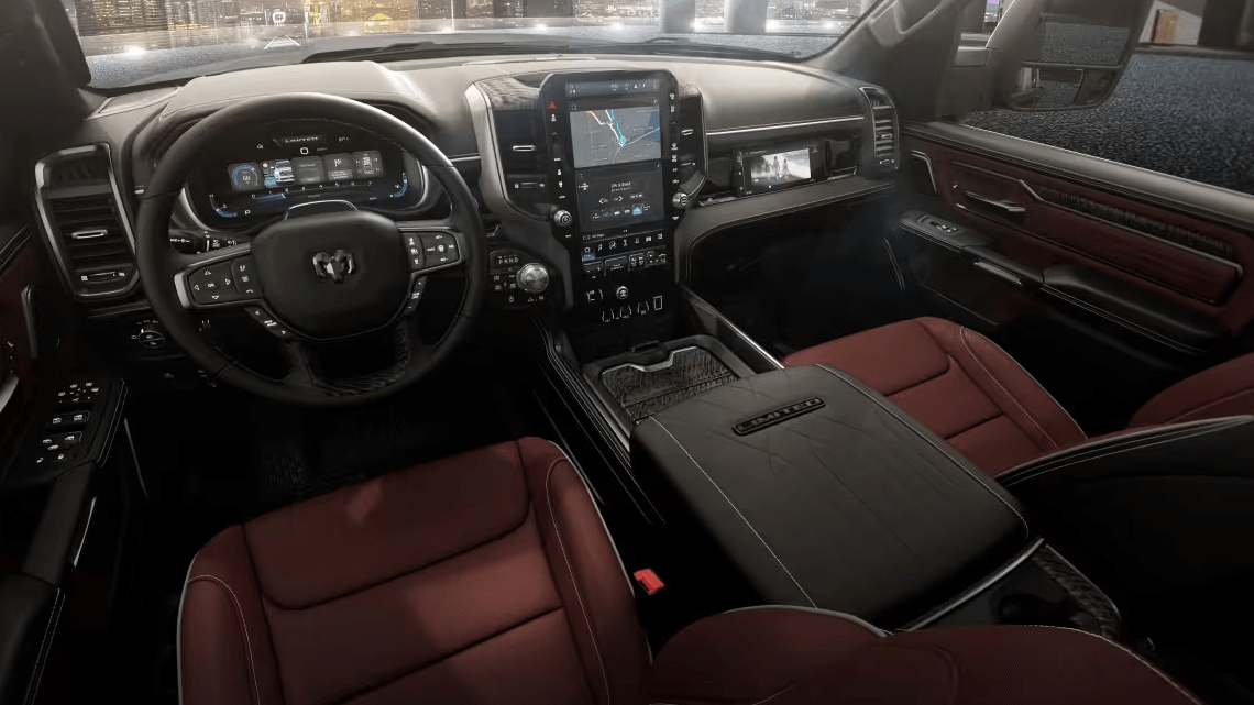 Interior shot of the Ram 1500