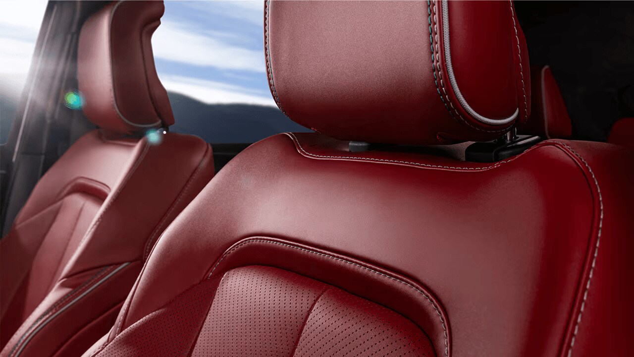 Interior shot of the Jeep Wagoneer S