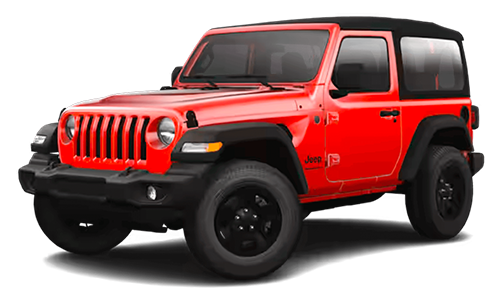 Jeep Wrangler in Firecracker Red