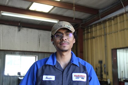 Staff member Oscar Zambrano from 525f3969e059