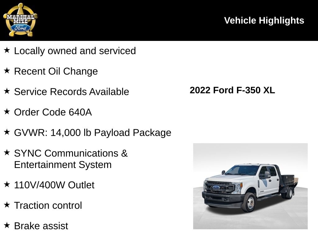 Used 2022 Ford F-350SD XL Chassis