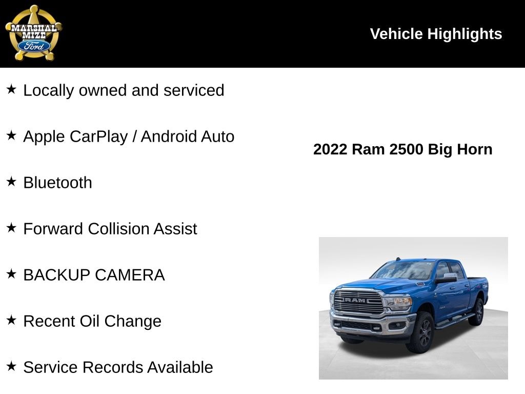 Used 2022 Ram 2500 Big Horn Truck