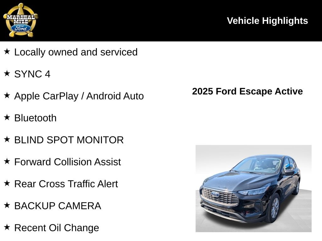 Used 2025 Ford Escape Active SUV