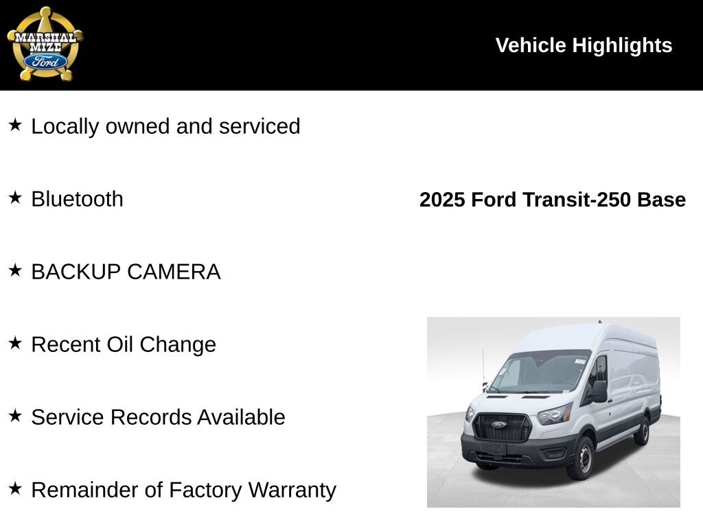 Used 2025 Ford Transit-250 Base Cargo Van