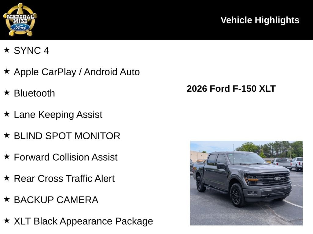 New 2026 Ford F-150 XLT Truck