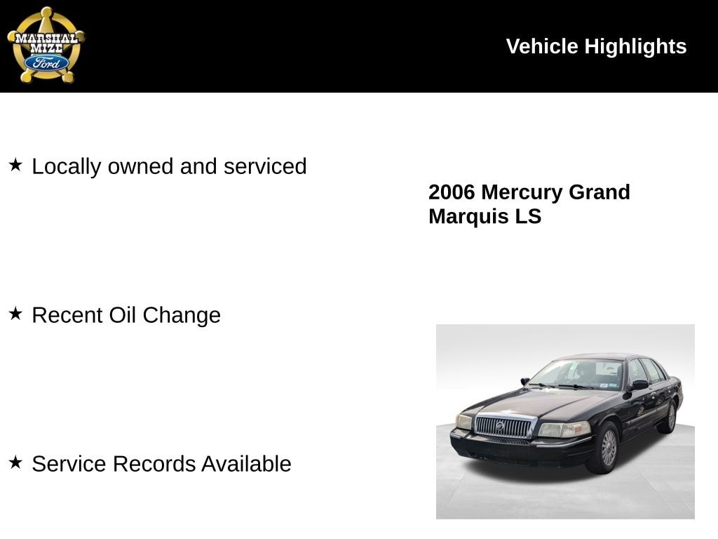 Used 2006 Mercury Grand Marquis LS with VIN 2MEFM75V76X648178 for sale in Chattanooga, TN