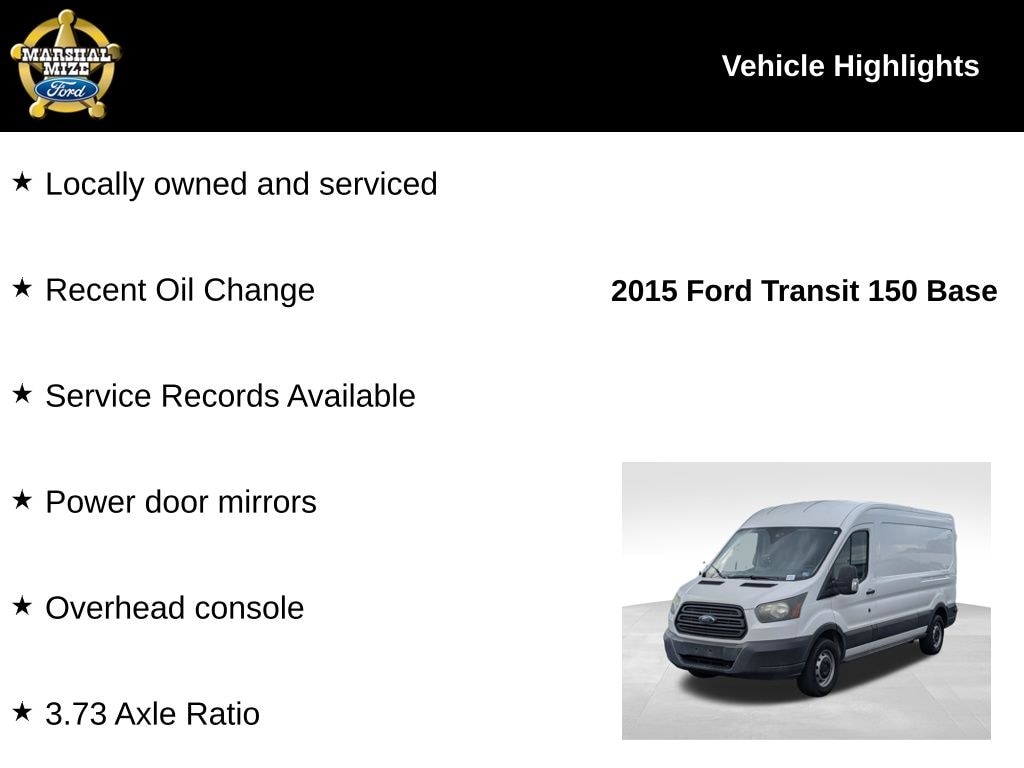 Used 2015 Ford Transit-150 Base Cargo Van